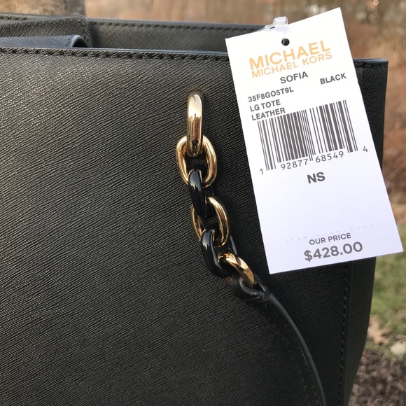 ❗️SOLD❗Michael Kors Sofia Large Tote Shoulder Bag - Picture 8 of 8